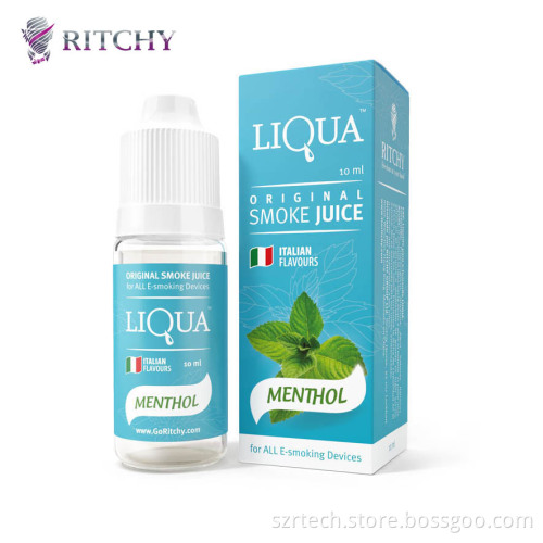 E-Liquid Refill for Electronic Cigarettes Come in Various Packaging Sizes